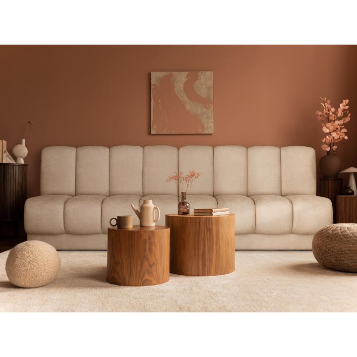 Sofá modular tapizado en tela NIEMEN