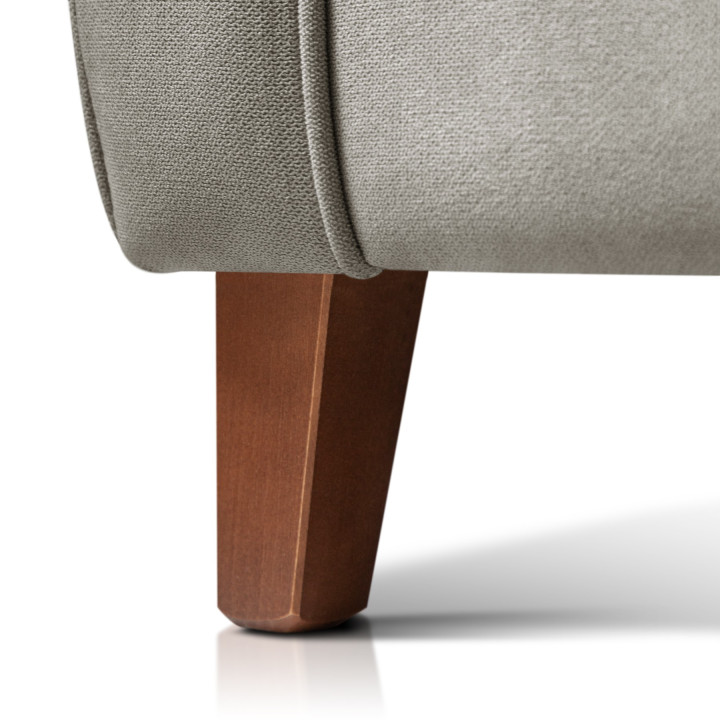 Sillón orejero grande XXL grande modelo Irene tapizado en tela anti manchas