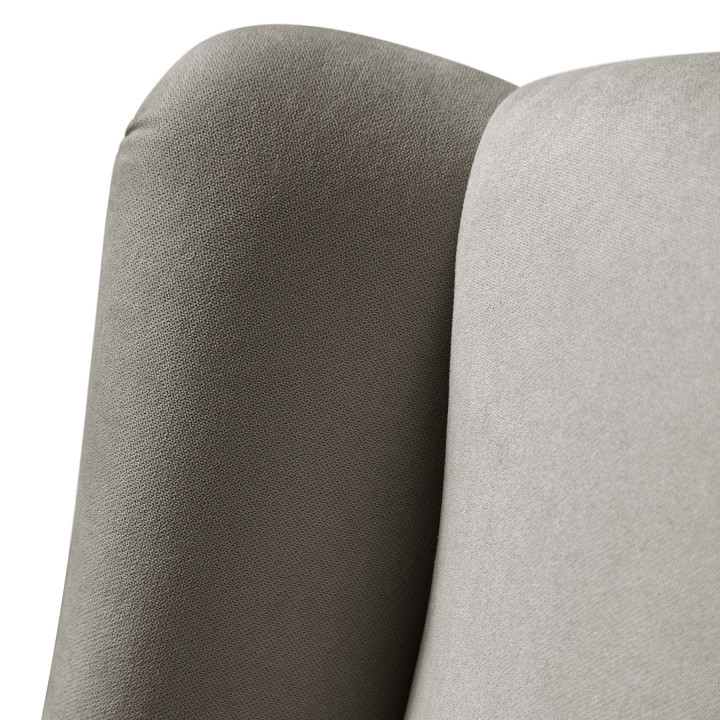 Sillón orejero grande XXL grande modelo Irene tapizado en tela anti manchas