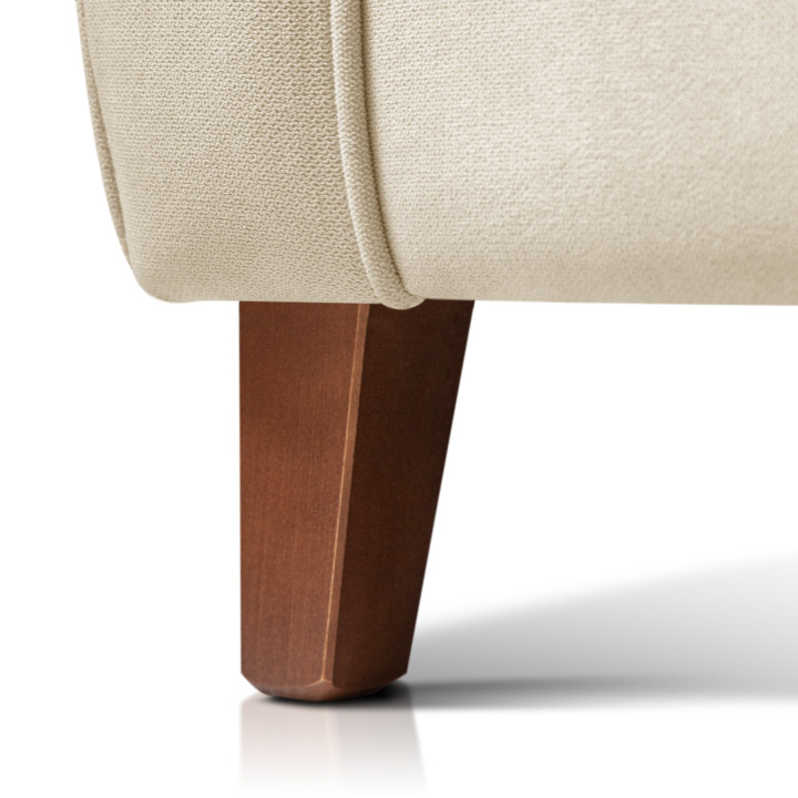 Sillón orejero grande XXL grande modelo Irene tapizado en tela anti manchas