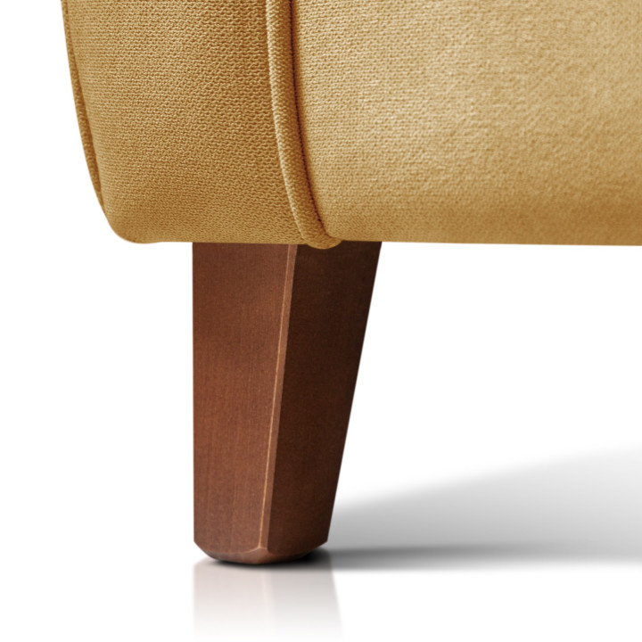 Sillón orejero grande XXL grande modelo Irene tapizado en tela anti manchas