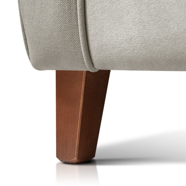 Sillón orejero grande XXL grande modelo Irene tapizado en tela anti manchas