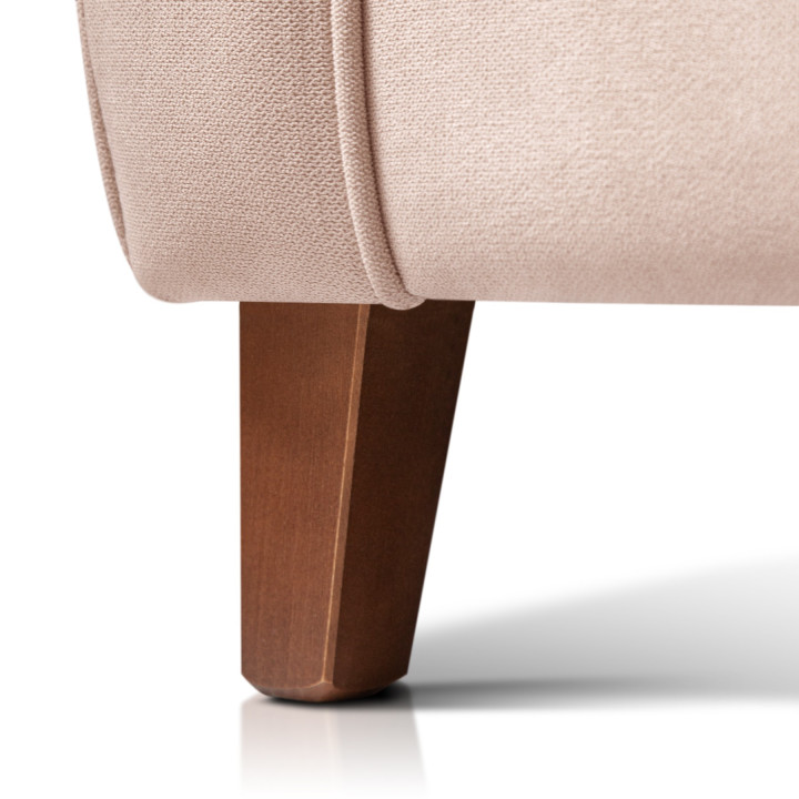 Sillón orejero grande XXL grande modelo Irene tapizado en tela anti manchas
