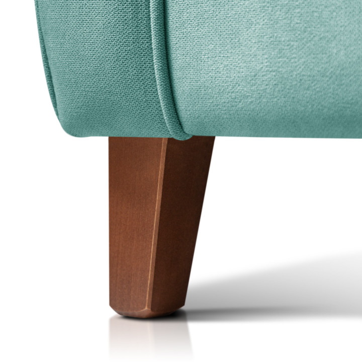 Sillón orejero grande XXL grande modelo Irene tapizado en tela anti manchas