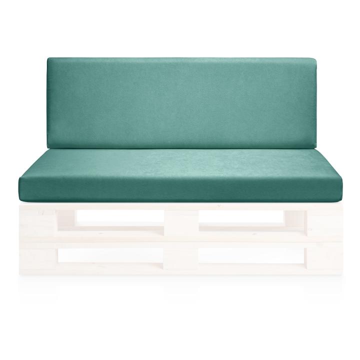 Pack asiento y respaldo enfundado en tela antimanchas para sofás de palets