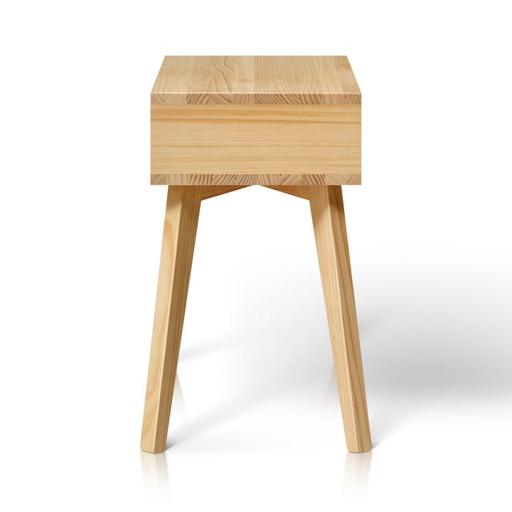 Mesita de noche nórdica con cajón HARALD