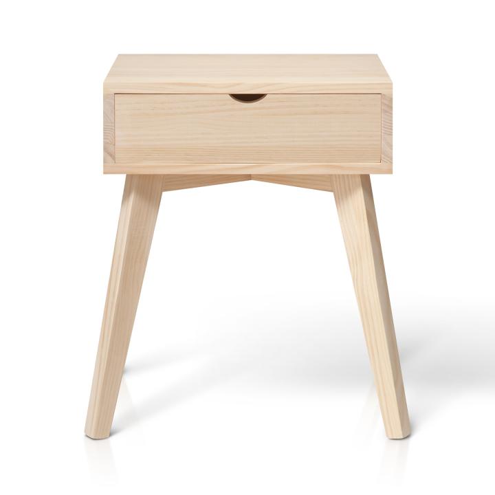 Mesita de noche nórdica con cajón HARALD