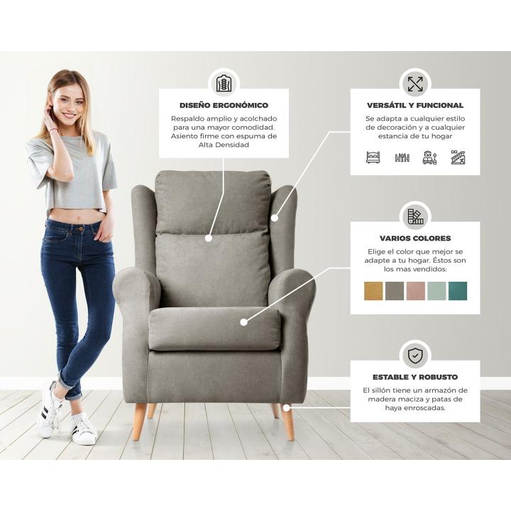 SILLÓN DULCE NÓRDICO