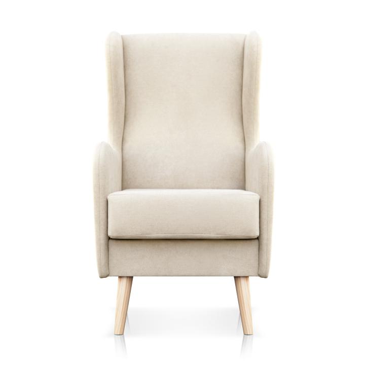 Sillón orejero tapizado NAREX