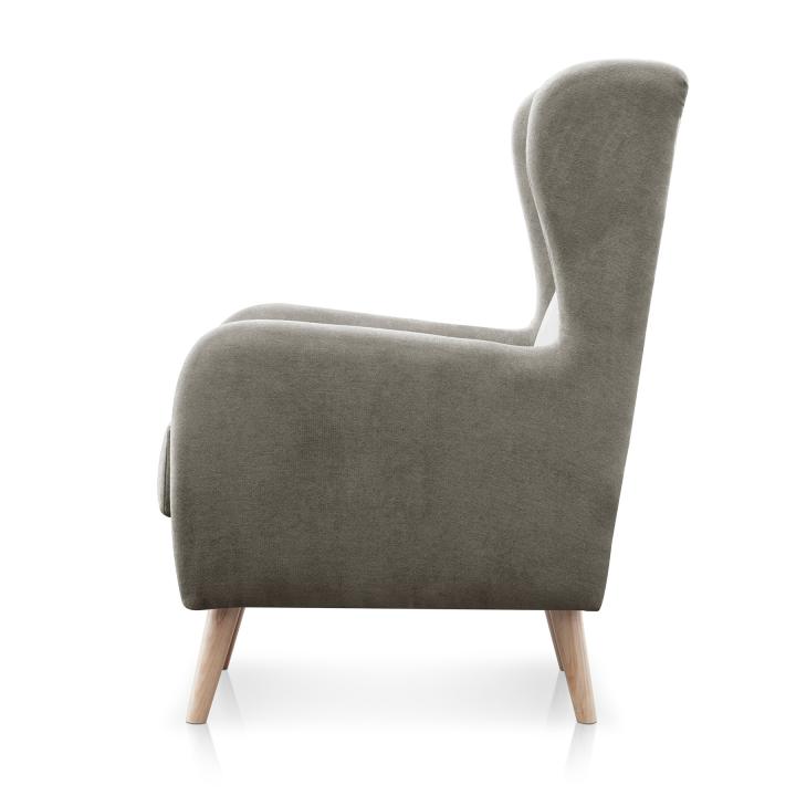Sillón orejero tapizado NAREX