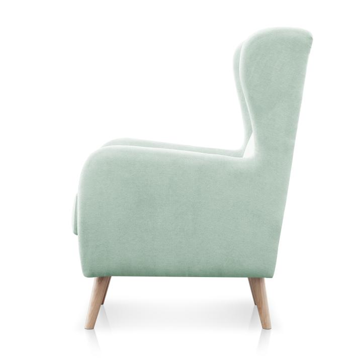 Sillón orejero tapizado NAREX
