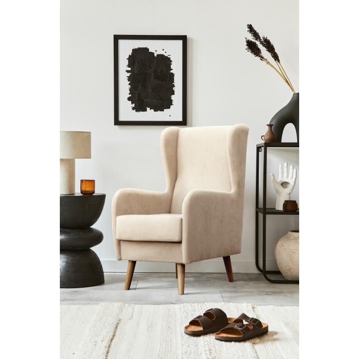 Sillón orejero tapizado NAREX