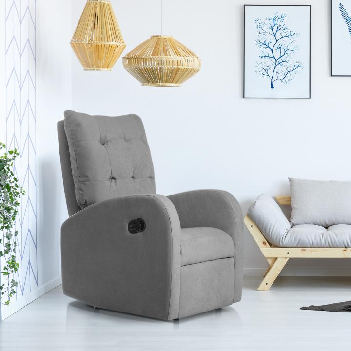 Sillón reclinable tapizado SOFT