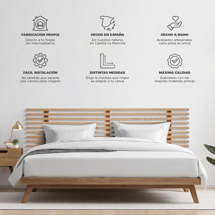 Cabecero de cama de madera OSAKA