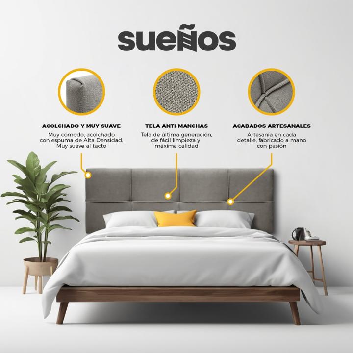 Cabecero de cama tapizado SQUARE 