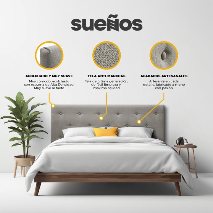 Cabecero de cama tapizado HELSINKI