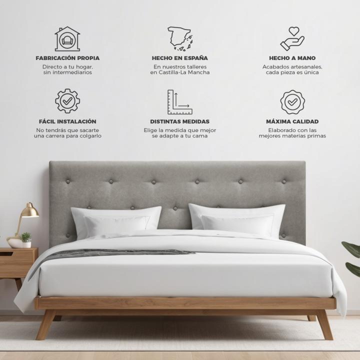 Cabecero de cama tapizado HELSINKI