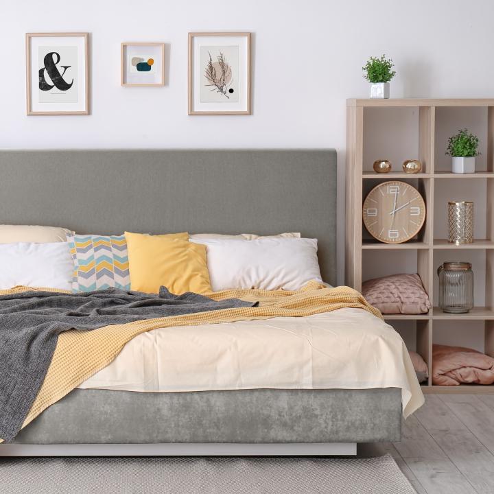 Cabecero de cama tapizado LISO