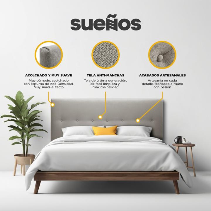 Cabecero de cama tapizado DAKOTA 