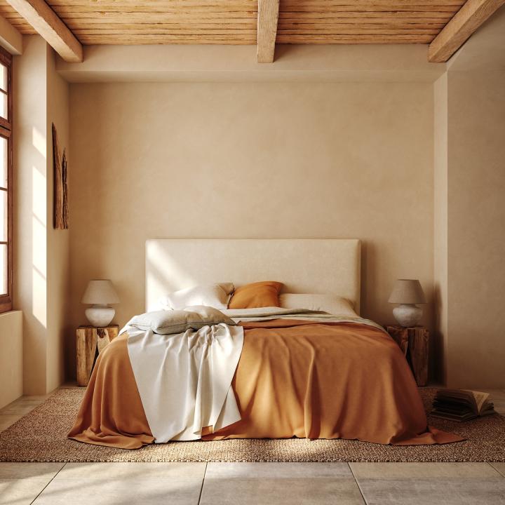 Cabecero de cama tapizado LISO