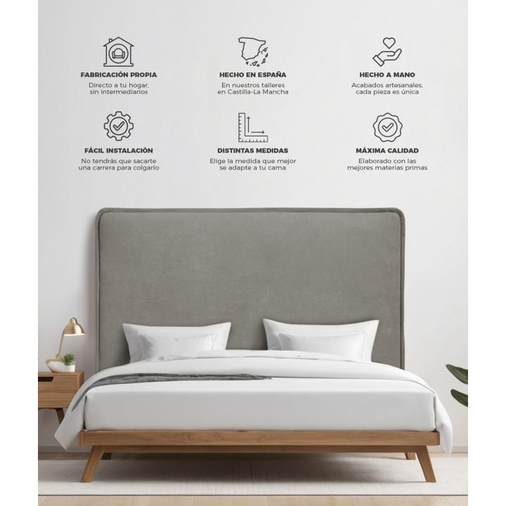 Cabecero de cama desenfundable JERTE