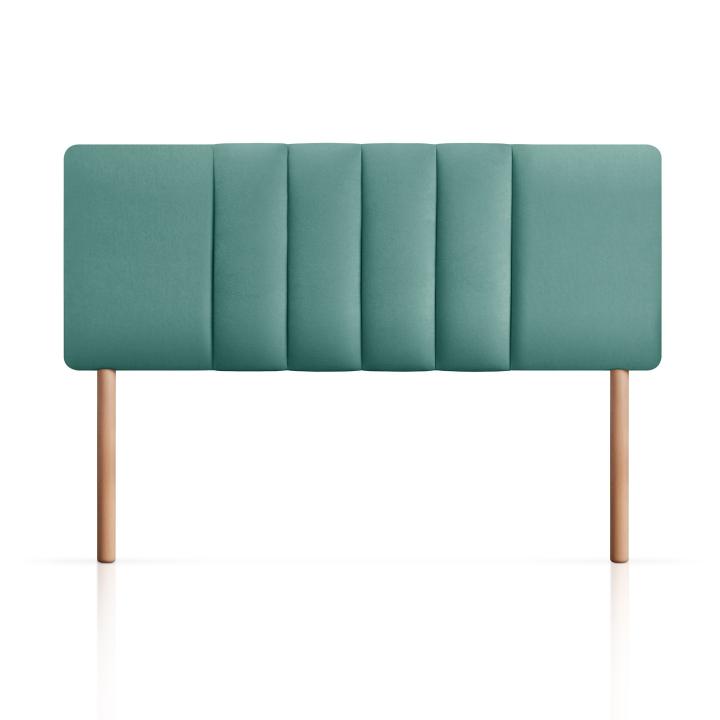 Cabecero tapizado con patas de madera MILANO