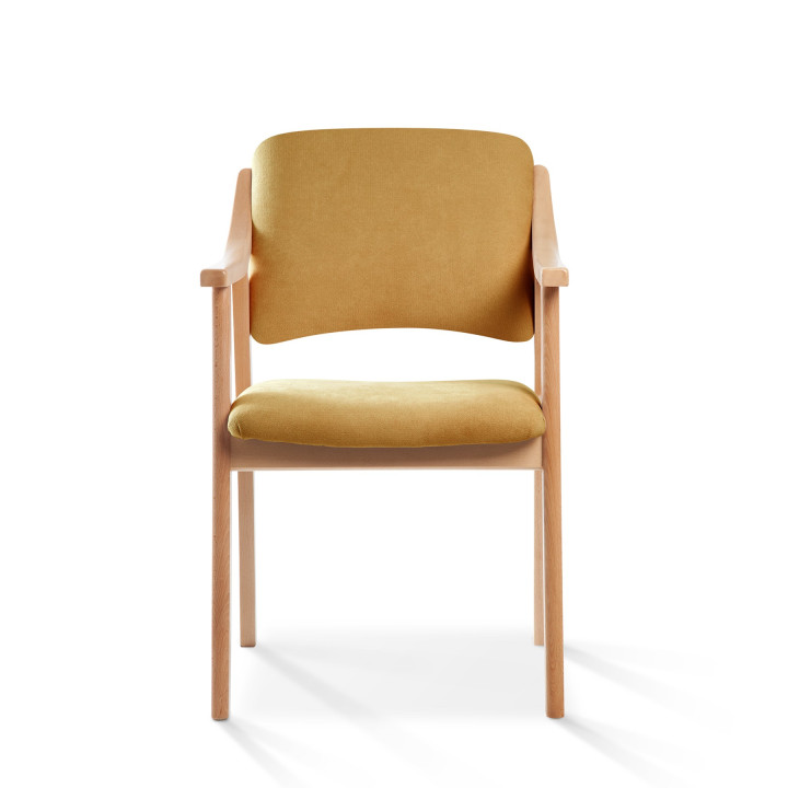 Silla de madera tapizado CALPE HAYA 