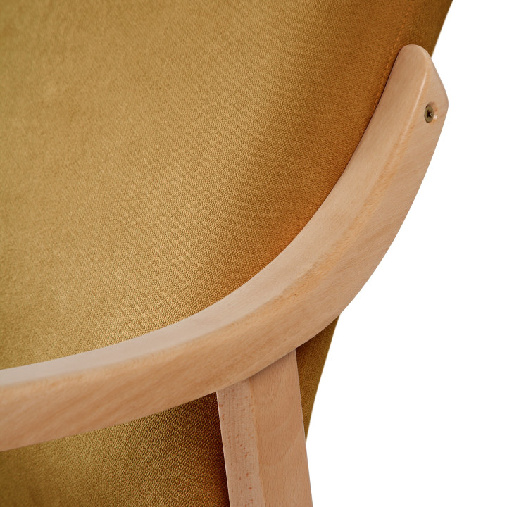 Silla de madera tapizado CALPE HAYA 