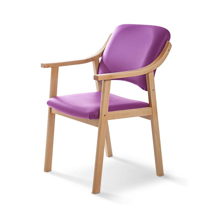 Silla de madera tapizada ALTEA HAYA