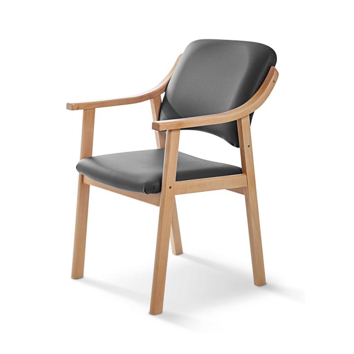 Silla de madera tapizada ALTEA HAYA
