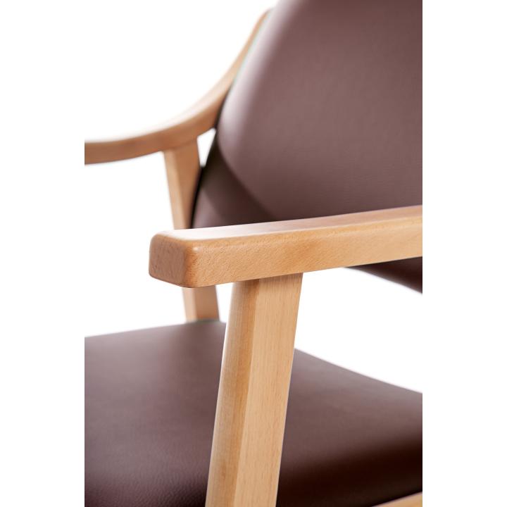 Silla de madera tapizada ALTEA HAYA